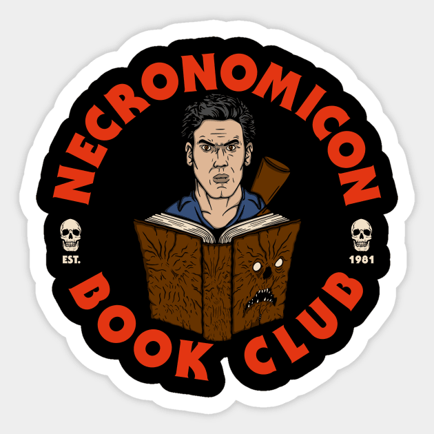 Necronomicon Book Club Sticker by Melonseta